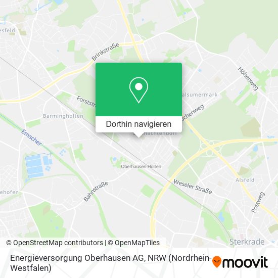 Energieversorgung Oberhausen AG Karte