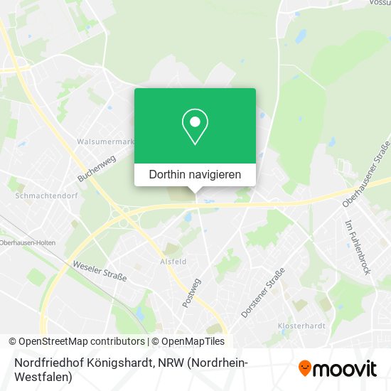 Nordfriedhof Königshardt Karte