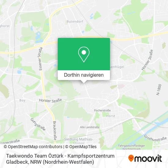 Taekwondo Team Öztürk - Kampfsportzentrum Gladbeck Karte