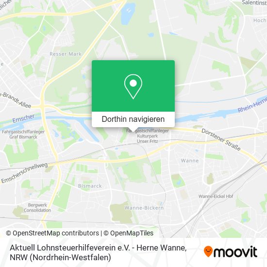 Aktuell Lohnsteuerhilfeverein e.V. - Herne Wanne Karte