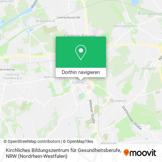 Kirchliches Bildungszentrum für Gesundheitsberufe Karte