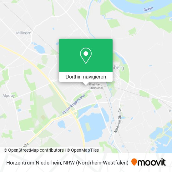 Hörzentrum Niederhein Karte