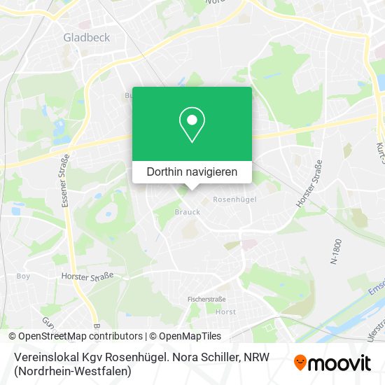 Vereinslokal Kgv Rosenhügel. Nora Schiller Karte