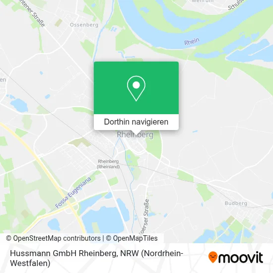 Hussmann GmbH Rheinberg Karte