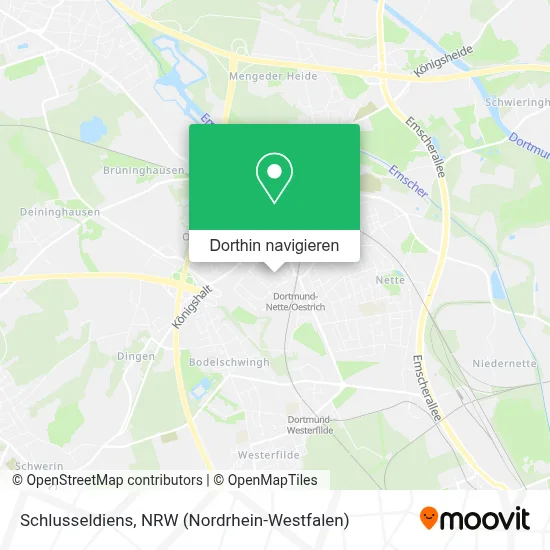 Schlusseldiens Karte