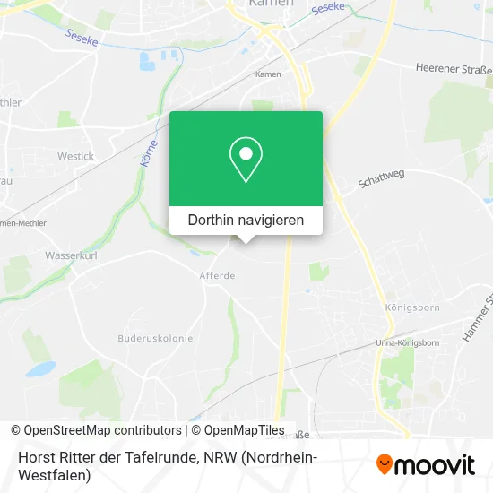 Horst Ritter der Tafelrunde Karte