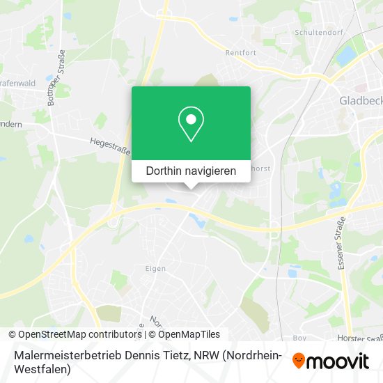 Malermeisterbetrieb Dennis Tietz Karte