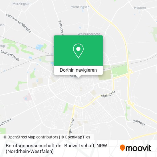 Berufsgenossenschaft der Bauwirtschaft Karte