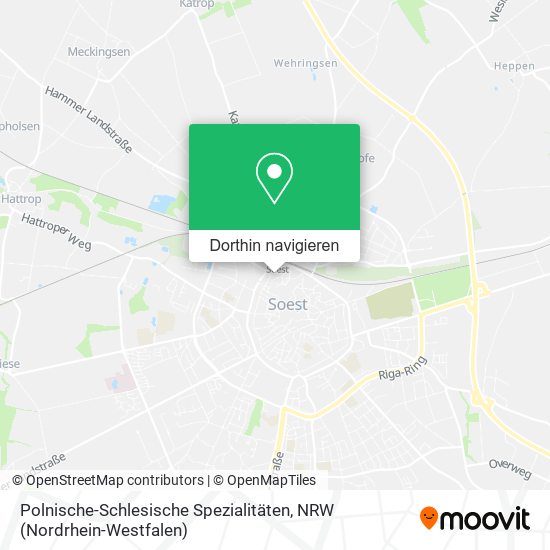 Polnische-Schlesische Spezialitäten Karte