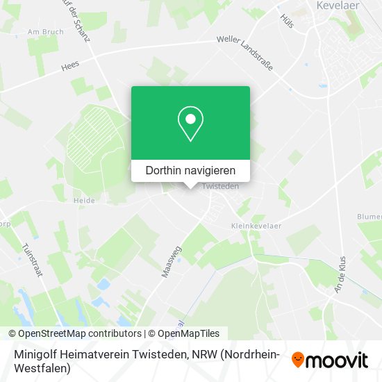 Minigolf Heimatverein Twisteden Karte