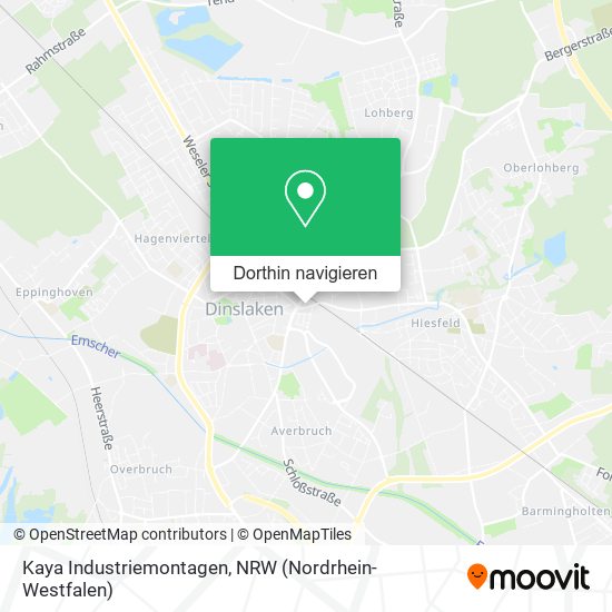 Kaya Industriemontagen Karte