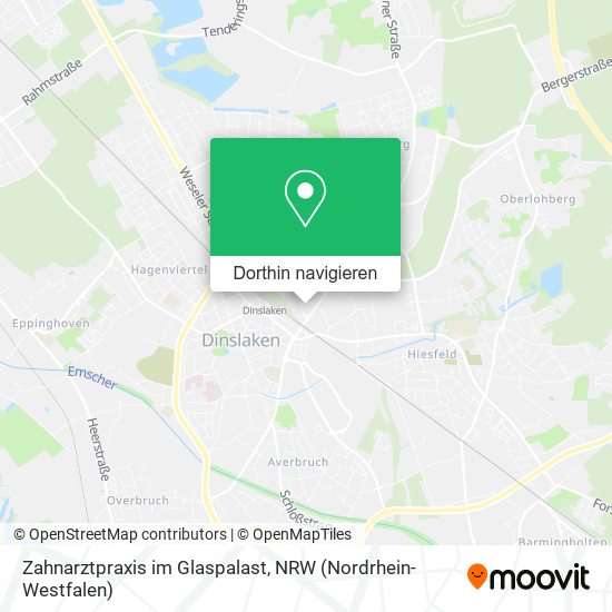 Zahnarztpraxis im Glaspalast Karte