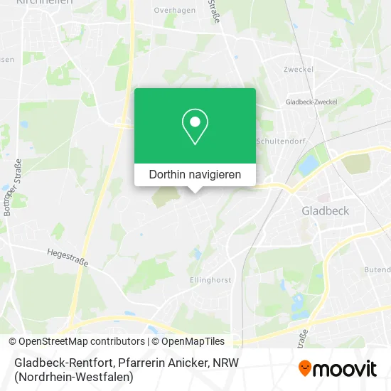 Gladbeck-Rentfort, Pfarrerin Anicker Karte