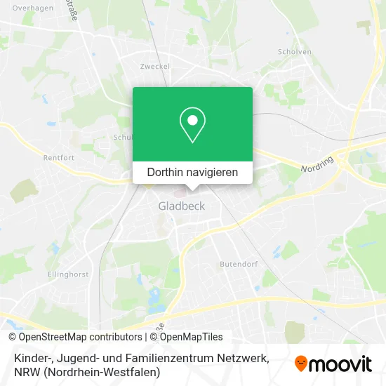 Kinder-, Jugend- und Familienzentrum Netzwerk Karte