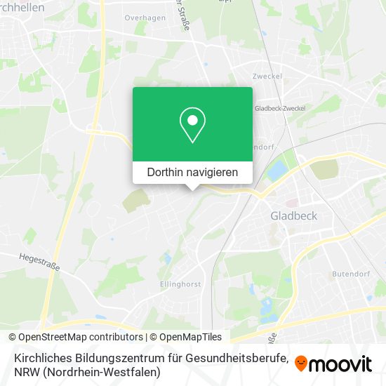 Kirchliches Bildungszentrum für Gesundheitsberufe Karte