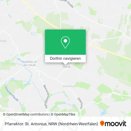 Pfarrektor. St. Antonius Karte