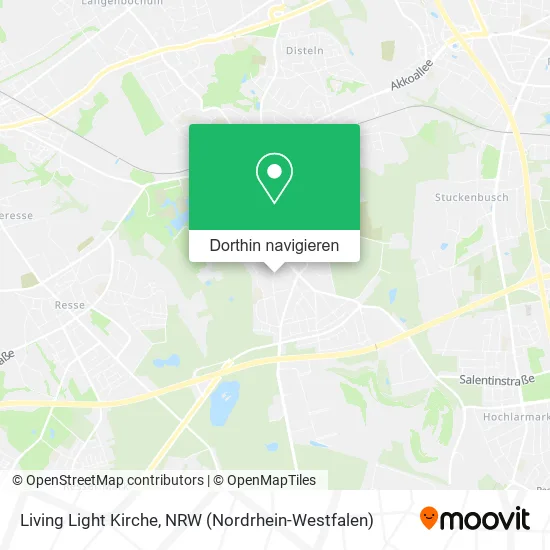 Living Light Kirche Karte