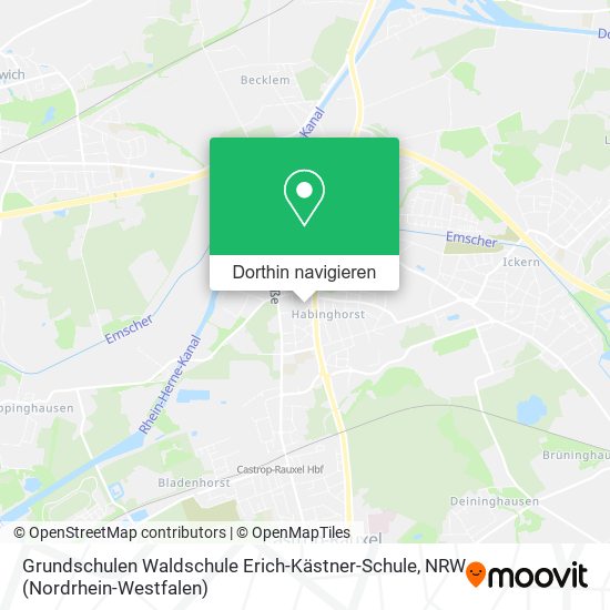 Grundschulen Waldschule Erich-Kästner-Schule Karte