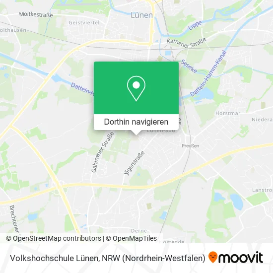 Volkshochschule Lünen Karte