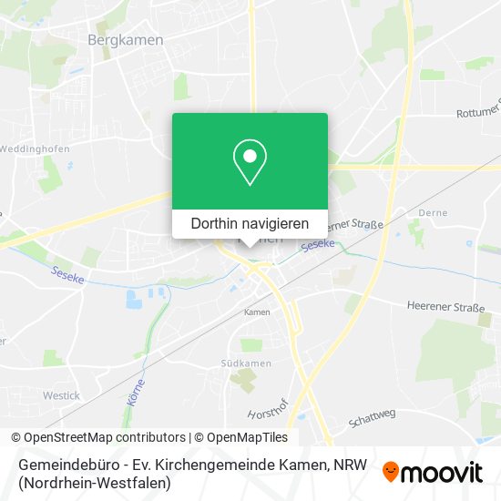 Gemeindebüro - Ev. Kirchengemeinde Kamen Karte