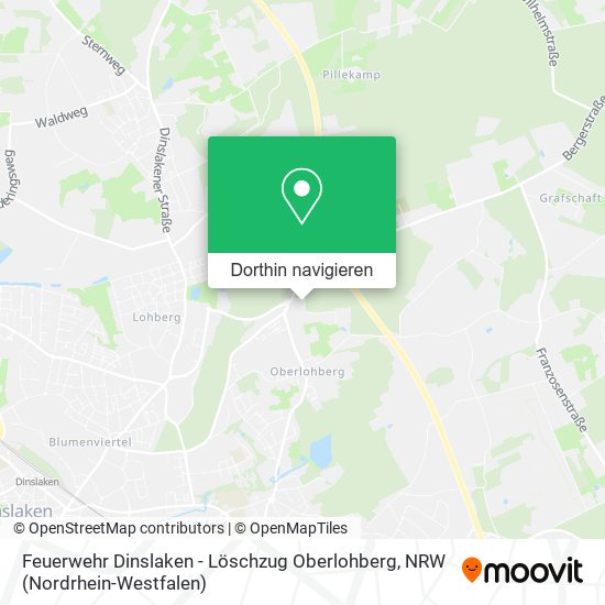 Feuerwehr Dinslaken - Löschzug Oberlohberg Karte