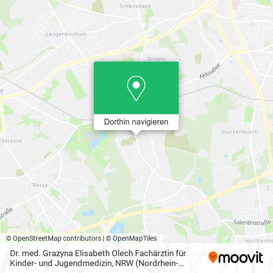 Dr. med. Grazyna Elisabeth Olech Fachärztin für Kinder- und Jugendmedizin Karte