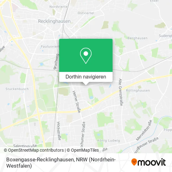 Boxengasse-Recklinghausen Karte
