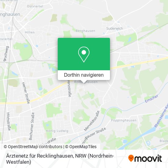 Ärztenetz für Recklinghausen Karte