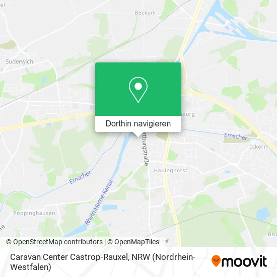 Caravan Center Castrop-Rauxel Karte