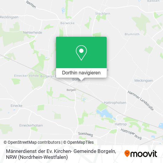 Männerdienst der Ev. Kirchen- Gemeinde Borgeln Karte