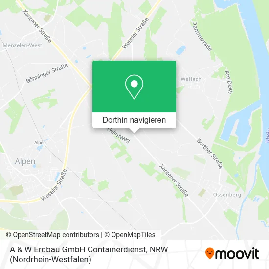 A & W Erdbau GmbH Containerdienst Karte