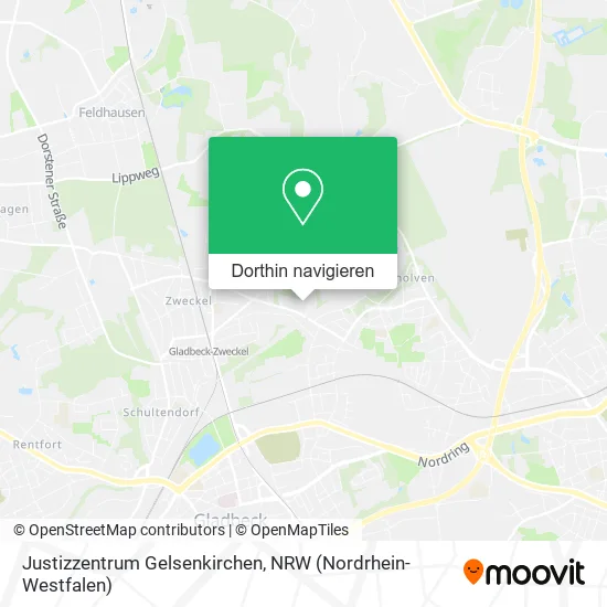 Justizzentrum Gelsenkirchen Karte