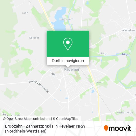 Ergozahn - Zahnarztpraxis in Kevelaer Karte