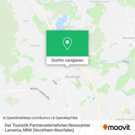 Der Touristik Partnerunternehmen Reisecenter Lamenta Karte