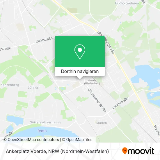 Ankerplatz Voerde Karte