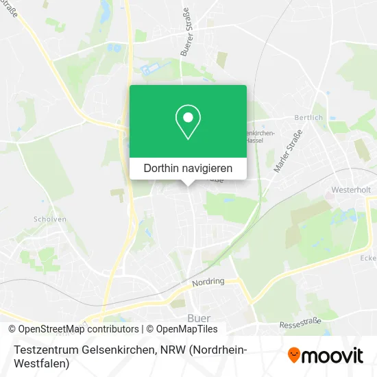 Testzentrum Gelsenkirchen Karte