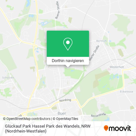 Glückauf Park Hassel Park des Wandels Karte