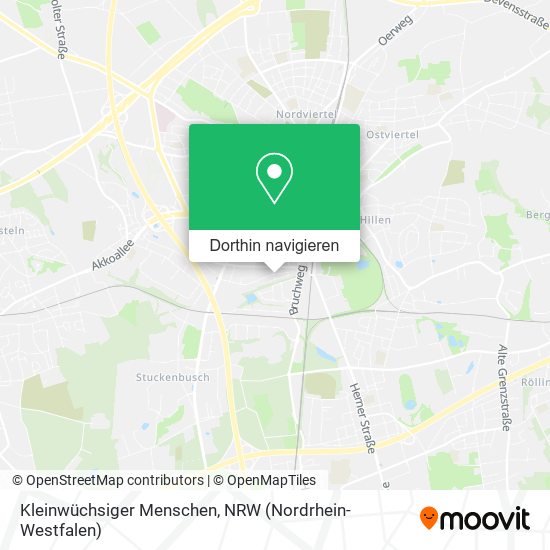 Kleinwüchsiger Menschen Karte