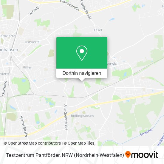 Testzentrum Pantförder Karte