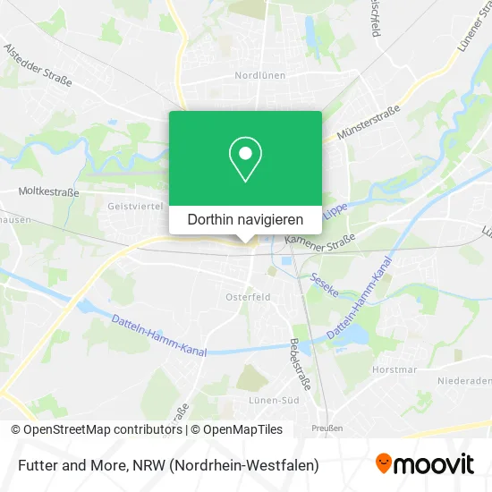 Futter and More Karte