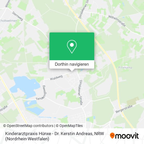Kinderarztpraxis Hünxe - Dr. Kerstin Andreas Karte