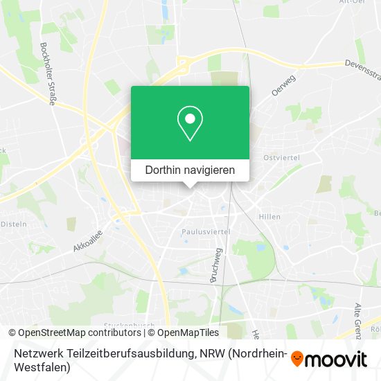 Netzwerk Teilzeitberufsausbildung Karte