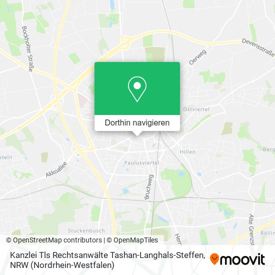 Kanzlei Tls Rechtsanwälte Tashan-Langhals-Steffen Karte