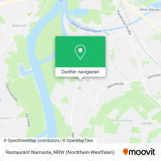 Restaurant Namaste Karte