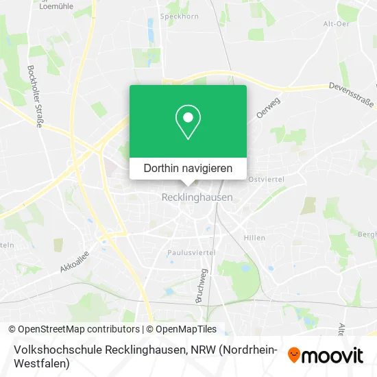 Volkshochschule Recklinghausen Karte