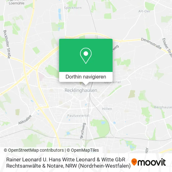 Rainer Leonard U. Hans Witte Leonard & Witte GbR Rechtsanwälte & Notare Karte