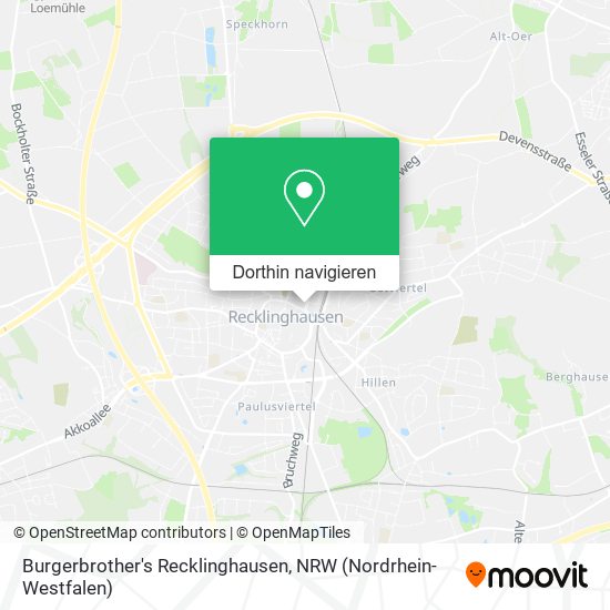 Burgerbrother's Recklinghausen Karte