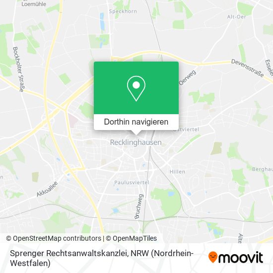 Sprenger Rechtsanwaltskanzlei Karte