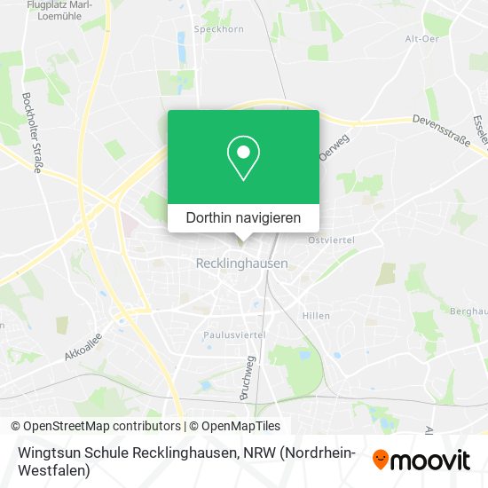 Wingtsun Schule Recklinghausen Karte