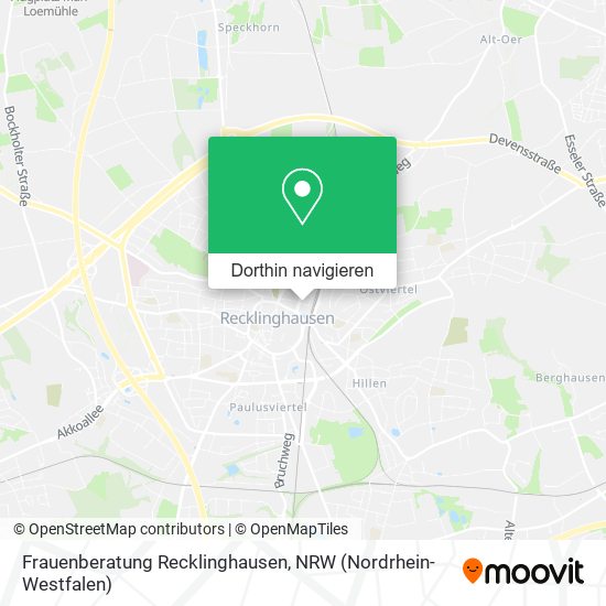 Frauenberatung Recklinghausen Karte